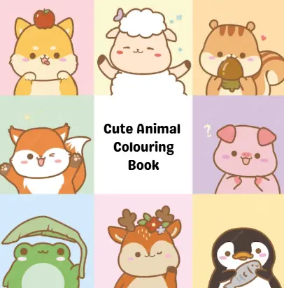 Cute Animal Colouring Book