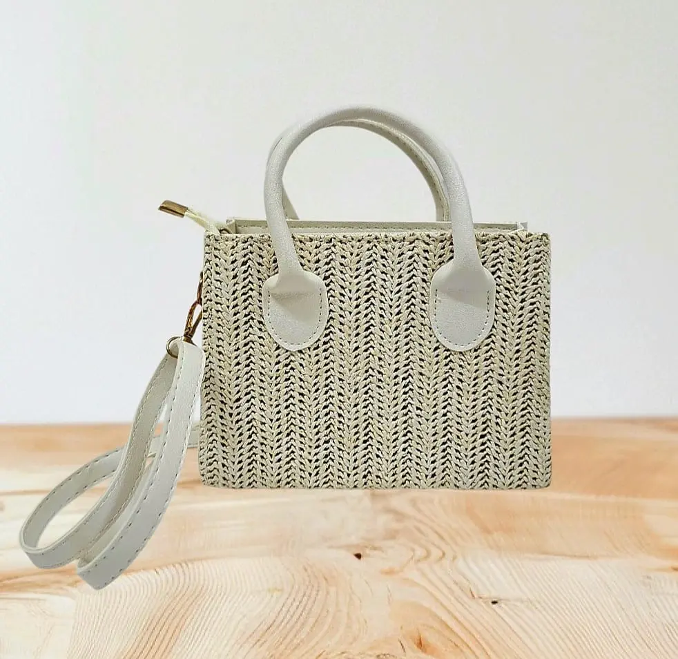 Ivory Weave Mini Bag
